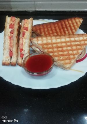 A picture of Vegetable Grilled Sandwich.