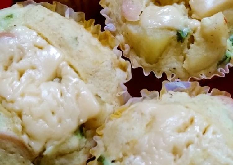 Mashed cheese potato steam