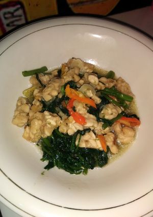 Foto resep Tumis Kangkung Tempe