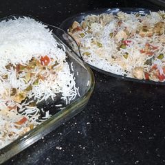 A picture of Baked Chinese Masala Rice.