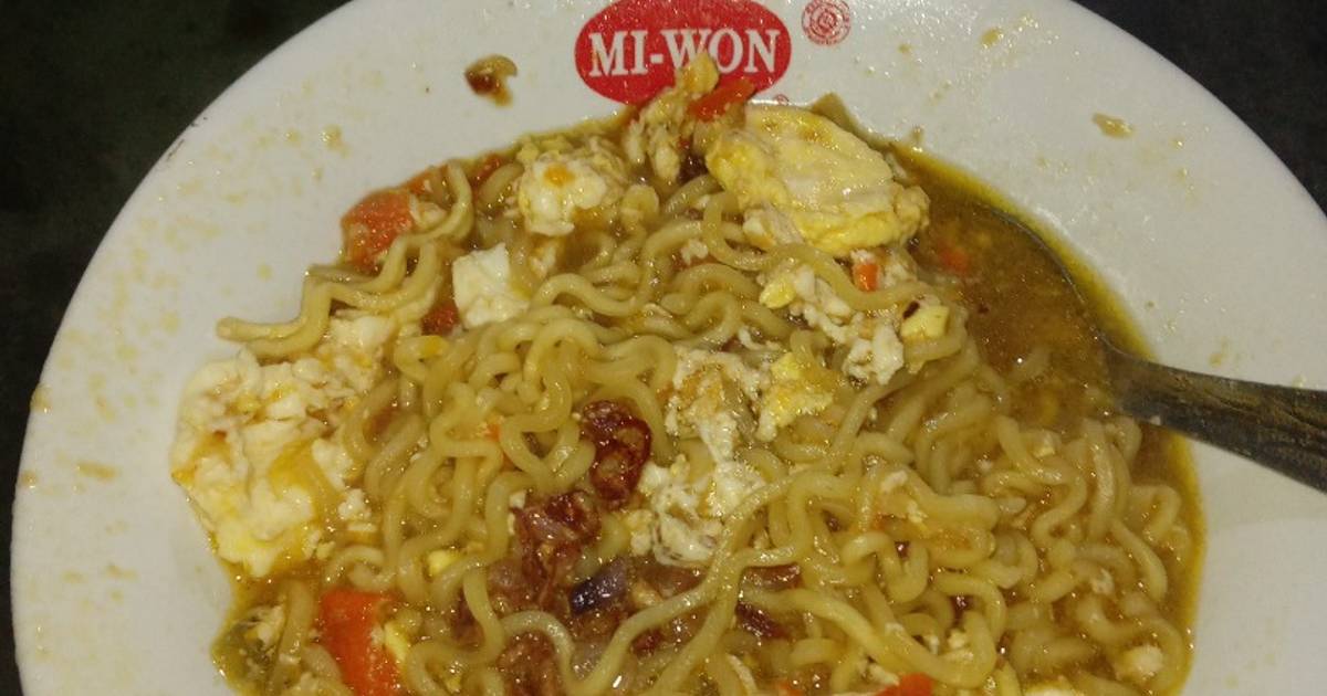 Resep Mie Nyemek Bumbu Ulek Huhhah Paling Mudah dan Enak