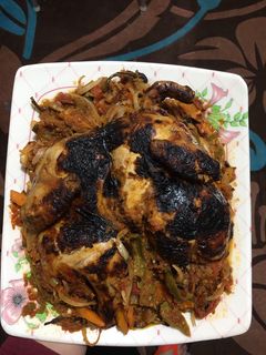 صورة لوصفة فرخة بتتبيلة فراخ السيخ 😋