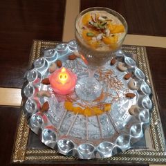 A picture of Mango vermicelli kheer.