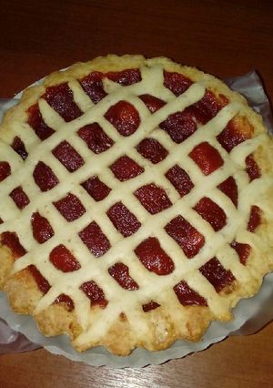 Una foto de Pastafrola de membrillo