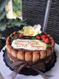 Homemade tiramisu cake lady finger original italia part 2 (menghias kue)