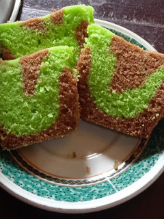Foto resep Bolu kukus pandan coklat