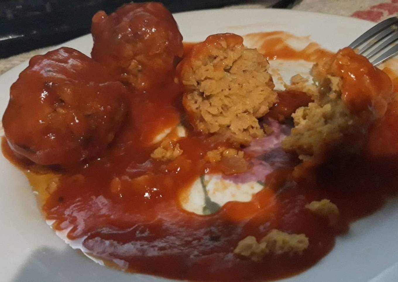 Albóndigas de soja texturizada veganas
