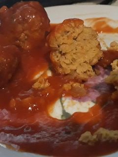 Una foto de Albóndigas de soja texturizada veganas