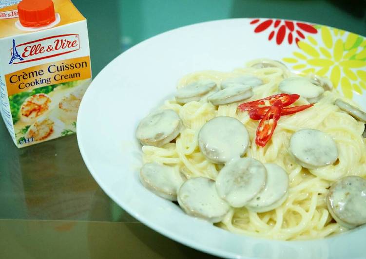 Cara Gampang Menyiapkan Spagetti Carbonara (#pr_pasta), Bisa Manjain Lidah