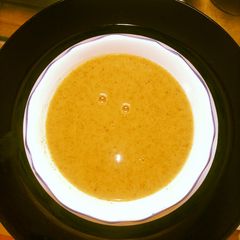 A picture of Yam mix potato veggies baby puree.