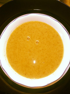 A picture of Yam mix potato veggies baby puree.