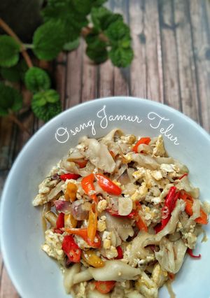 Foto resep Oseng Jamur Telur