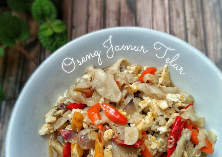 Cara memasak Oseng Jamur Telur gurih