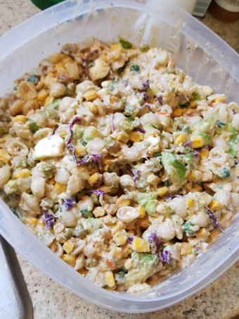 Easy Way Prepare BBQ Avocado Macaroni Salad the Delicious Can spoil the tongue