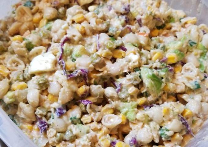 Steps to Make Ultimate BBQ Avocado Macaroni Salad