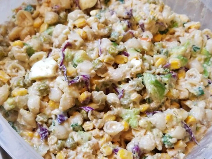 Easy Way Prepare BBQ Avocado Macaroni Salad the Delicious Can spoil the tongue