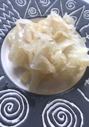 Una foto de Chucrut o Sauerkraut
