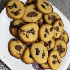 Una foto de Galletas de mantequilla con pepitas de chocolate