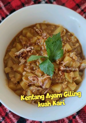 Foto resep Kentang Ayam Giling Kuah Kari