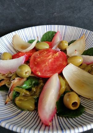 Una foto de Ensalada de verduras asadas