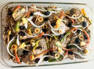 Una foto de Cuadriles de Pollo al Horno