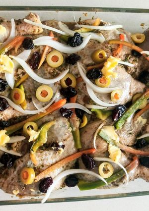 A picture of Oven-Baked Chicken Thighs.