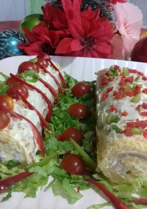 Una foto de Pionono Atún y Jamón/queso