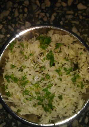 A picture of Jeera rice.