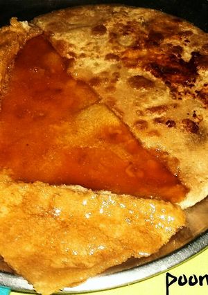 A picture of Jeggery paratha.