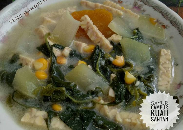 Resep Sayur Campur Kuah Santan #Dandelion, Bikin Ngiler