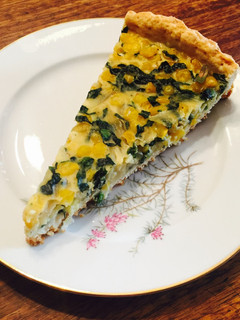 Una foto de Quiche choclo y cebolla dulce
