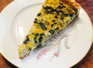 Una foto de Quiche choclo y cebolla dulce