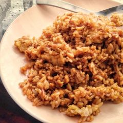 A picture of Egg and Sweet Soy Sauce Fried Rice.