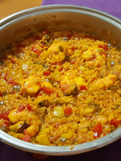 Una foto de Arroz de marisco