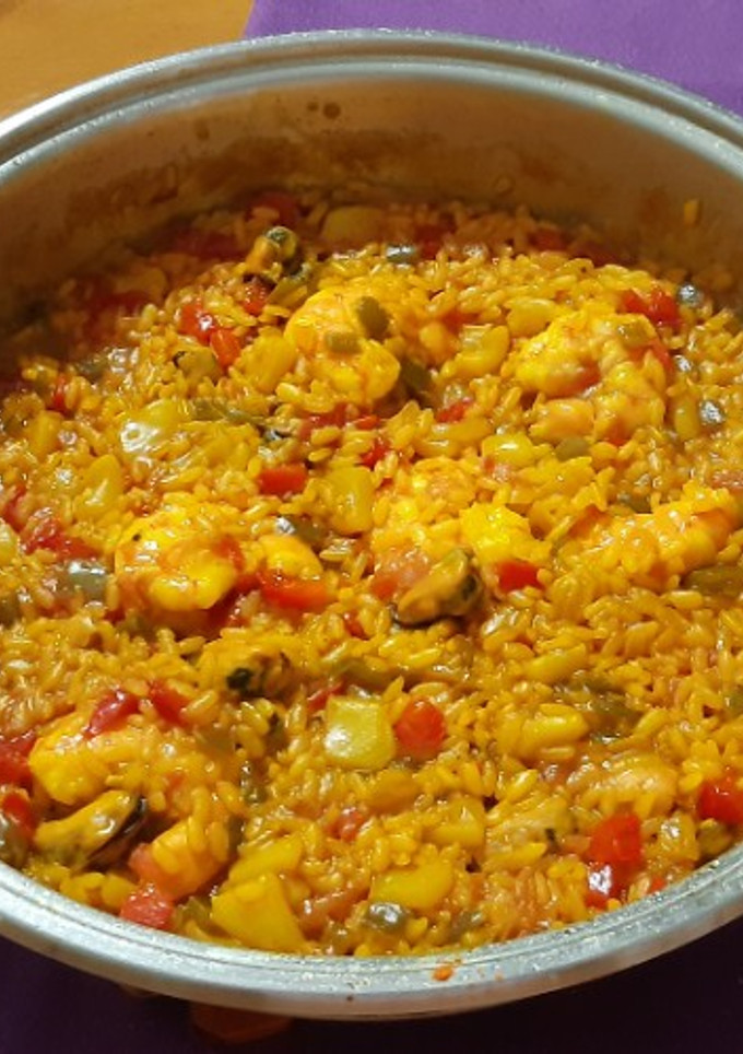 Una foto de Arroz de marisco