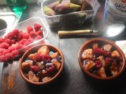 Una foto de mermelada frambuesa