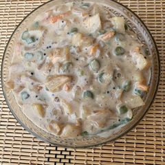 A picture of Stew with milk not coconut milk.