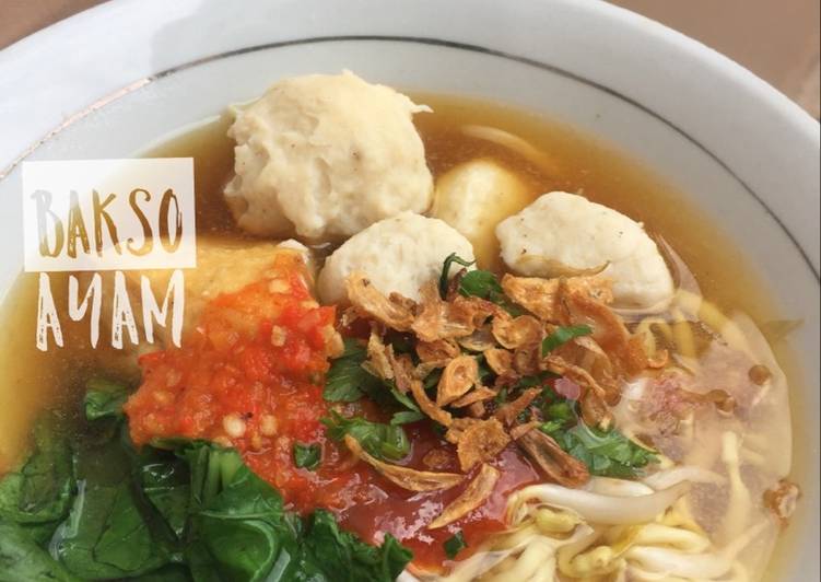 Bakso ayam sehat & lezat