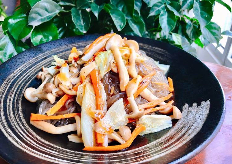 Easiest Way to Prepare Appetizing Miến Hàn Quốc xào rau nấm
