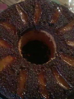 Una foto de Torta invertida de manzana