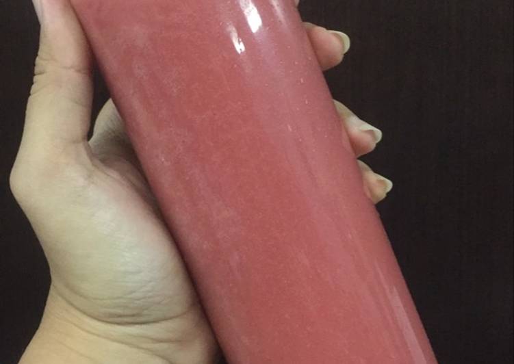 Bagaimana Menyiapkan Guava juice with tamarillo and orange Anti Gagal