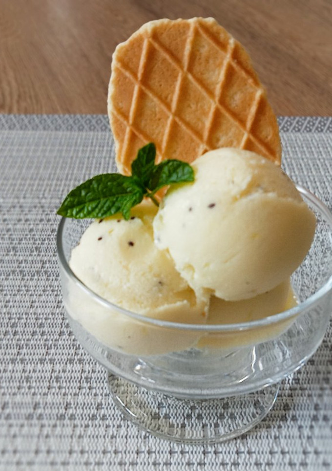 Una foto de Helado saludable de kiwi y yogurt