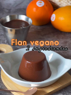 Una foto de Flan vegano 2 ingredientes