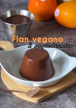 Una foto de Flan vegano 2 ingredientes