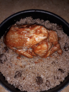 صورة لوصفة فرخه محشيه ارز بالكبد والقوانص والسر في صوص البابريكو 🍗🥘