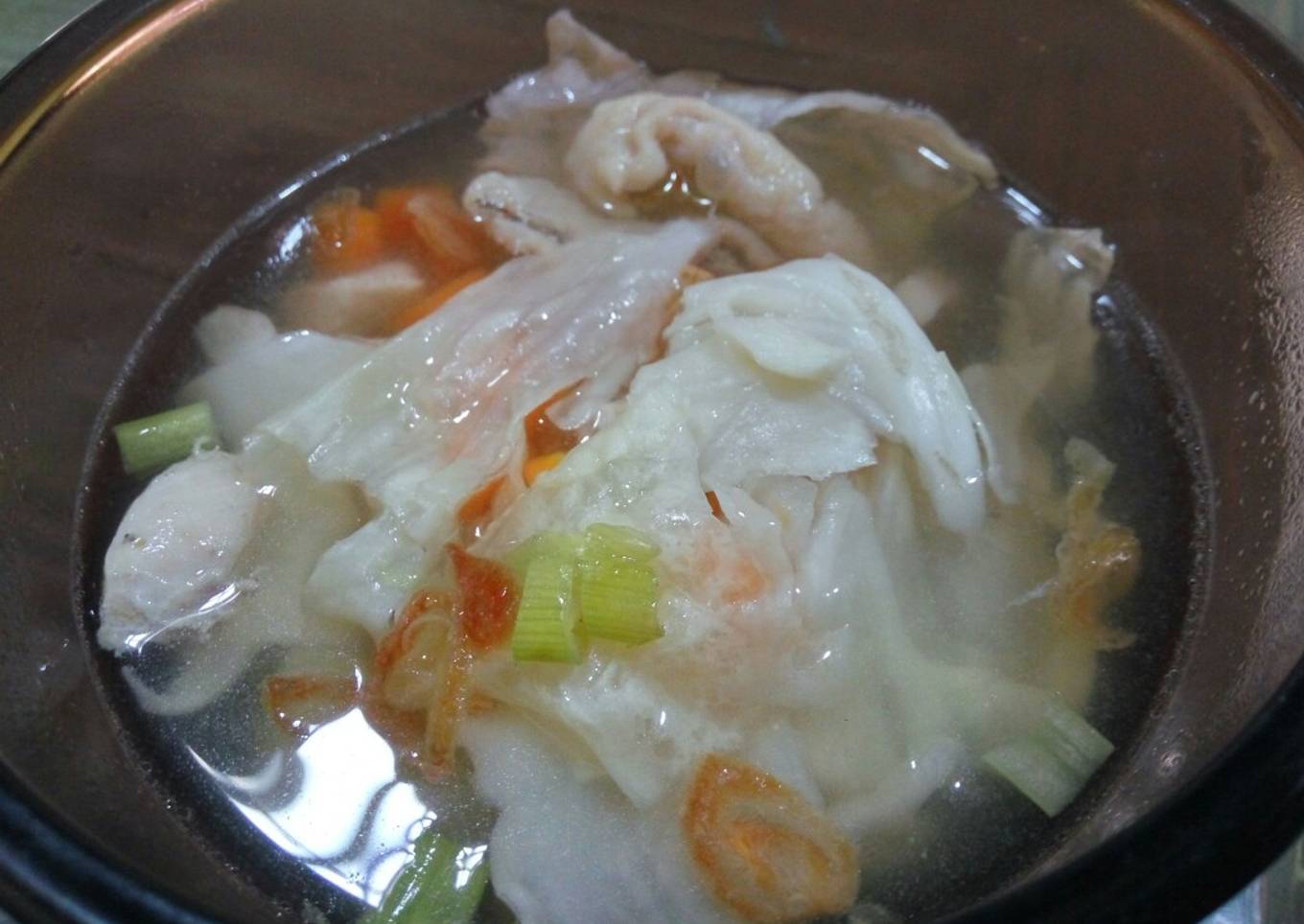 Sup Dada Ayam Saus Tiram