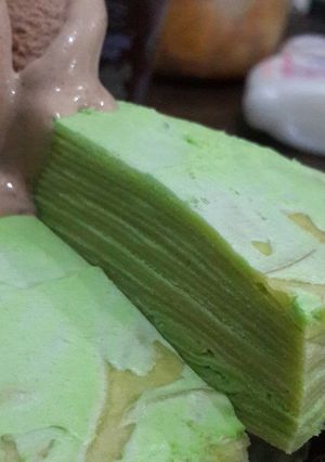 Foto resep Greentea Mille Crepes by Dapur Buk Tin