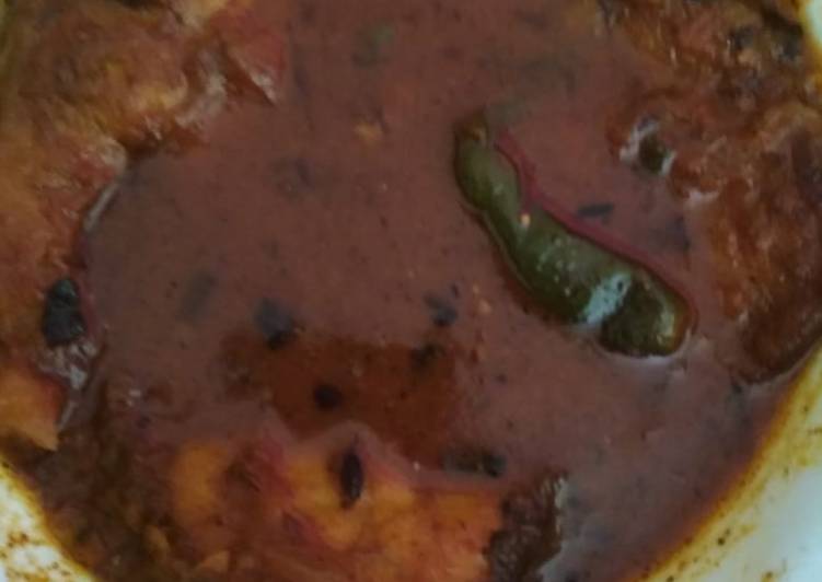 Rohu fish curry