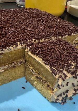 Foto resep Bolu mocca ceres 6 telur dan butter cream mocca jadul enak beneran 😍