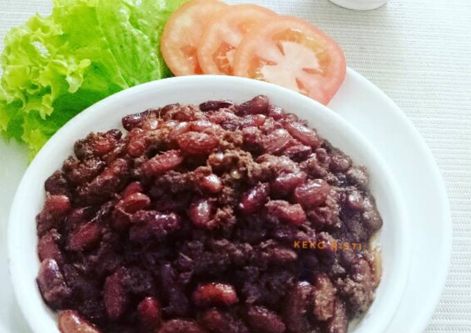 Resep: Rendang Kacang Merah - Cara Simple dan Enak Ekonomis Untuk Dijual